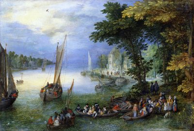 De Inscheping door Jan the Elder Brueghel